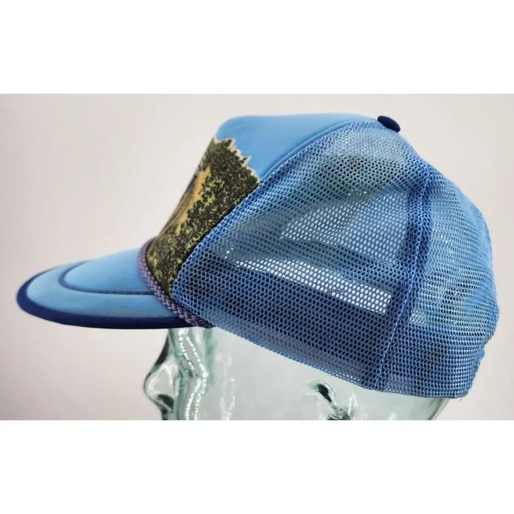 VTG Railroad Train Trucker Hat Foam Rope Adjustable Snapback‎ JJ Made in Taiwan